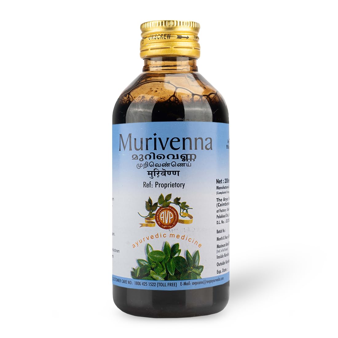 AVP Ayurveda Murivenna Oil - 200 ml