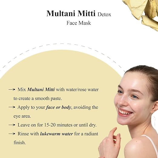 Vriksha Veda Multani Mitti Powder For Face Pack - 100 gms (Pack of 2)