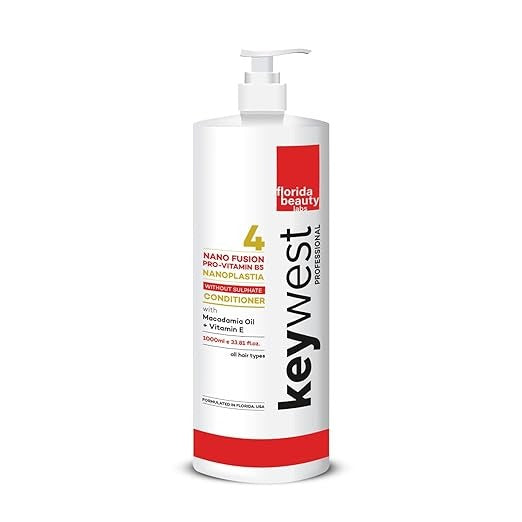 Keywest Professional Nanoplastia Sulfate Free Unscented Conditioner - 1000 ml