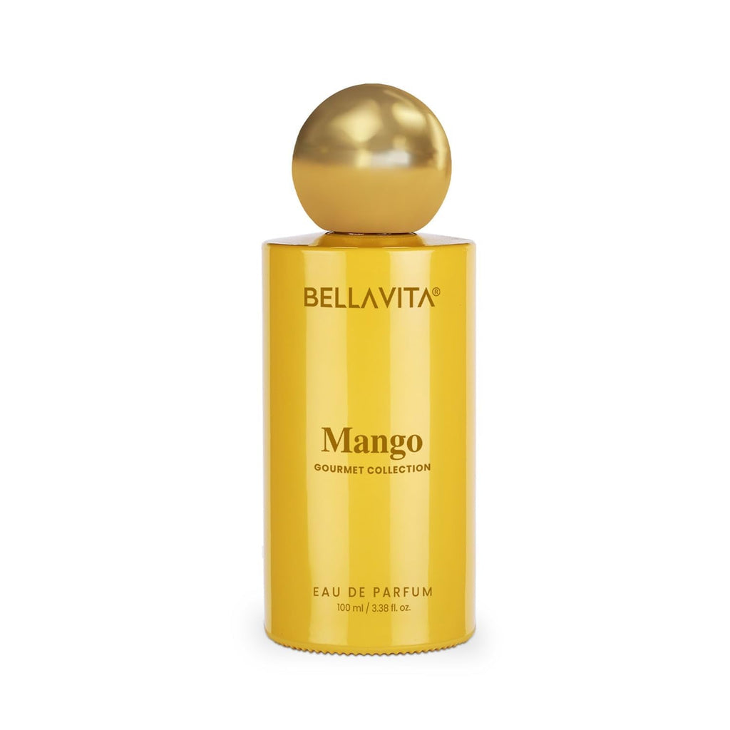 BELLAVITA Gourmet Collection Mango | Long Lasting Perfume for Man and Woman | EDP 100ml | Floral, Woody, Sweet Premium Unisex Fragrance for Men and Women