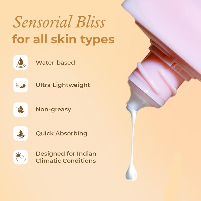 The Pink Foundry Dewy Hydrating Hybrid Sunscreen SPF 50+ | UVA UVB PA++++ | 50 Ml