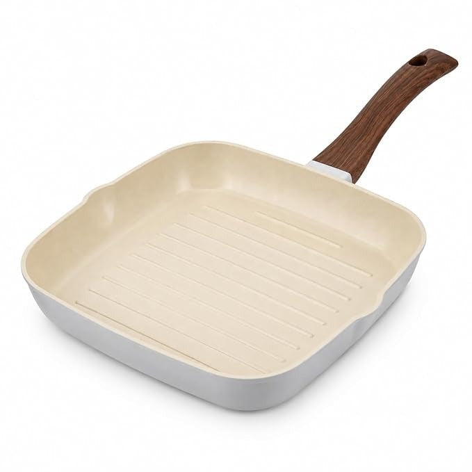 Vinod CeraVit Square Grill Pan Ceramic Non-Stick Induction Friendly