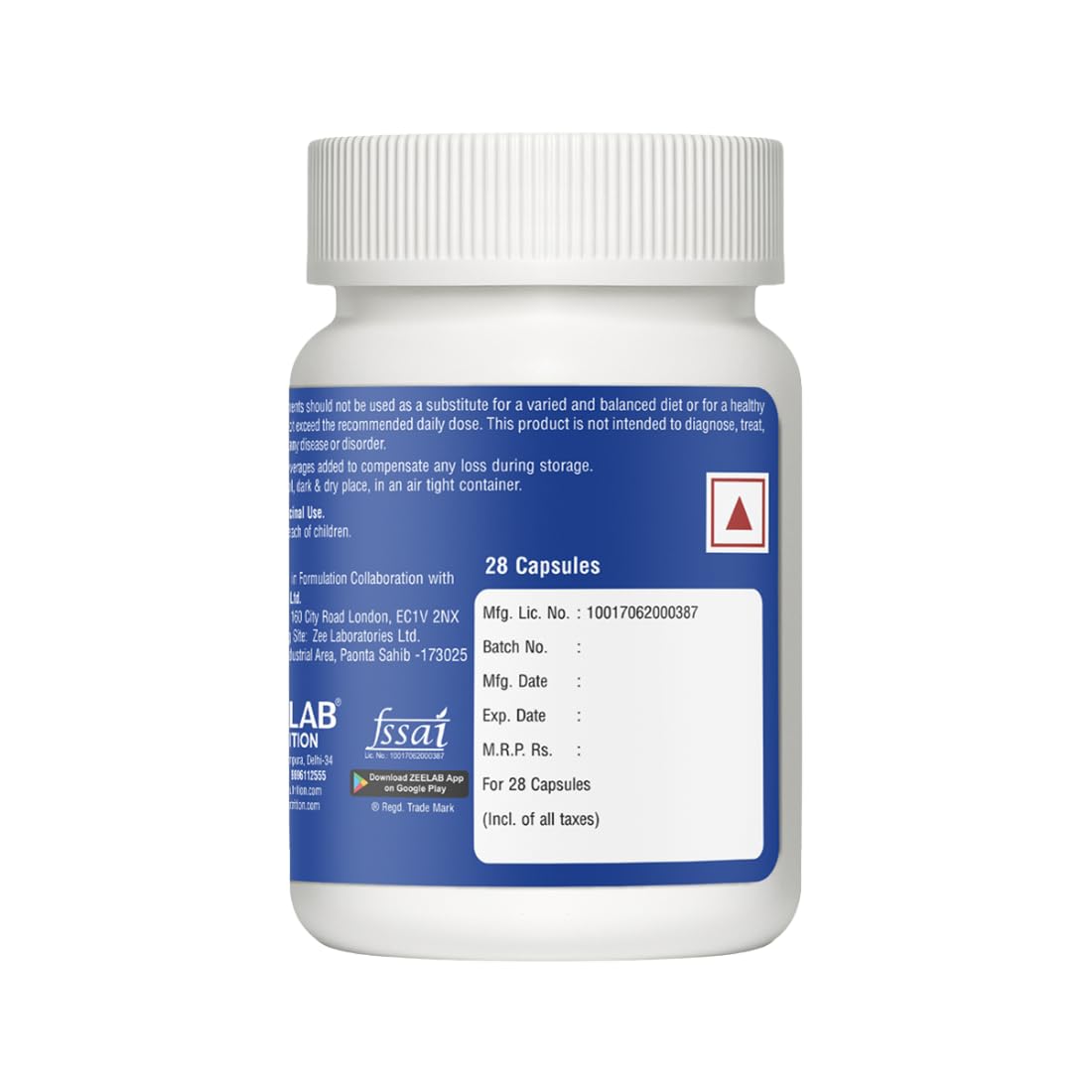 Zeelab Vision: Best Supplement Maintain Healthy Eyes and Good Vision | Multi-Vitamin Eye Care for Both Men & Women (28 Capsules)