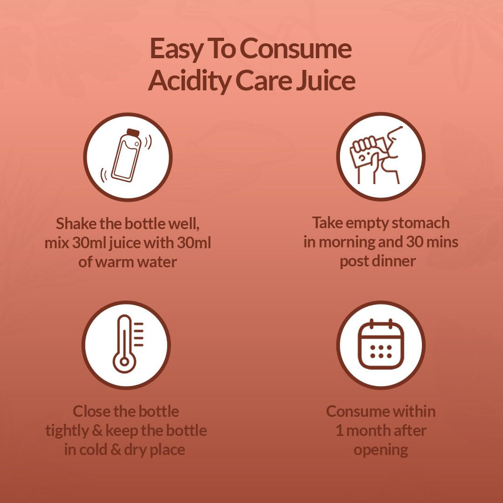 KRISHNA'S HERBAL & AYURVEDA Acidity Care Juice -1000 Ml(Pack Of 1) Provides Relief From Acidity & Bloating