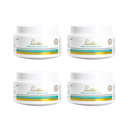Pearldew Herbal Moisturizing Cream - 50 Gms | Pack of 4