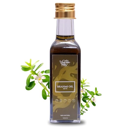 Vriksha Veda Brahmi Oil for Hair Growth Ayurvedic Hair Oil - 100 ml