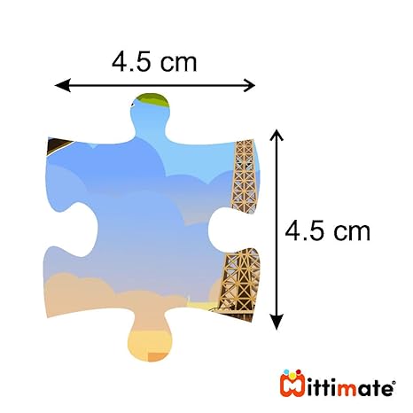 Mittimate Eiffel Tower Jigsaw Puzzle Game for Kids Age 4 to 6 Old 36 Pieces Puzzle Toy