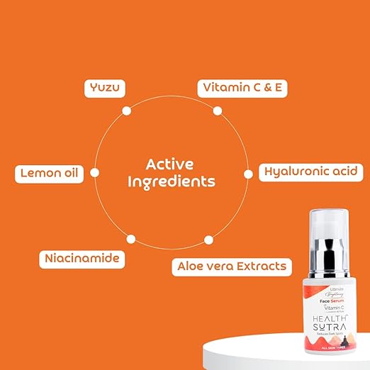 Health Sutra Ultimate Brightening Face Serum for Radiant Skin - 90 gms