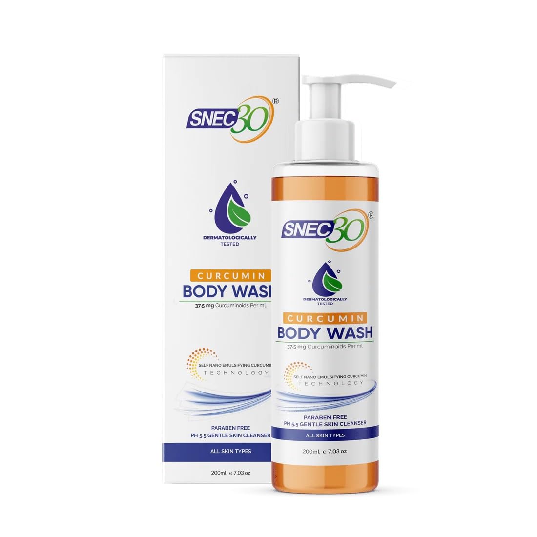 Snec30 Curcumin Body Wash | 200 Ml