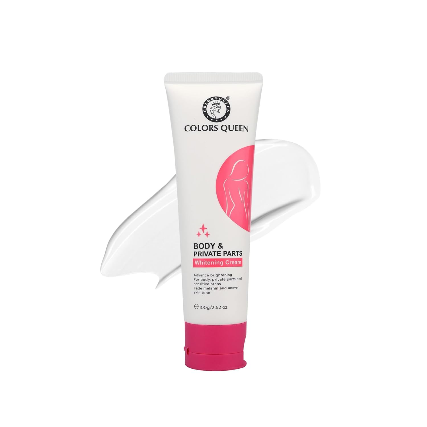 Colors Queen Body & Private Parts Whitening Cream | Dermatologist Tested Retinol Cream for Dark Body Parts Like Neck, Ankles, Knuckles, Armpits, Thighs & Elbows with Niacinamide and Hyaluronic Acid â€“ 100g