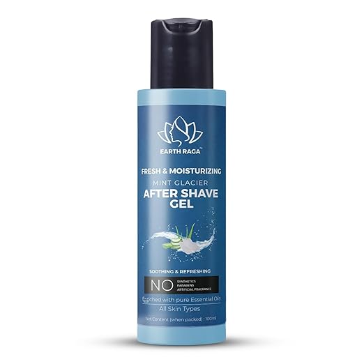 Earthraga Mint Glacier After Shave Gel For Men & Women - 100 ml