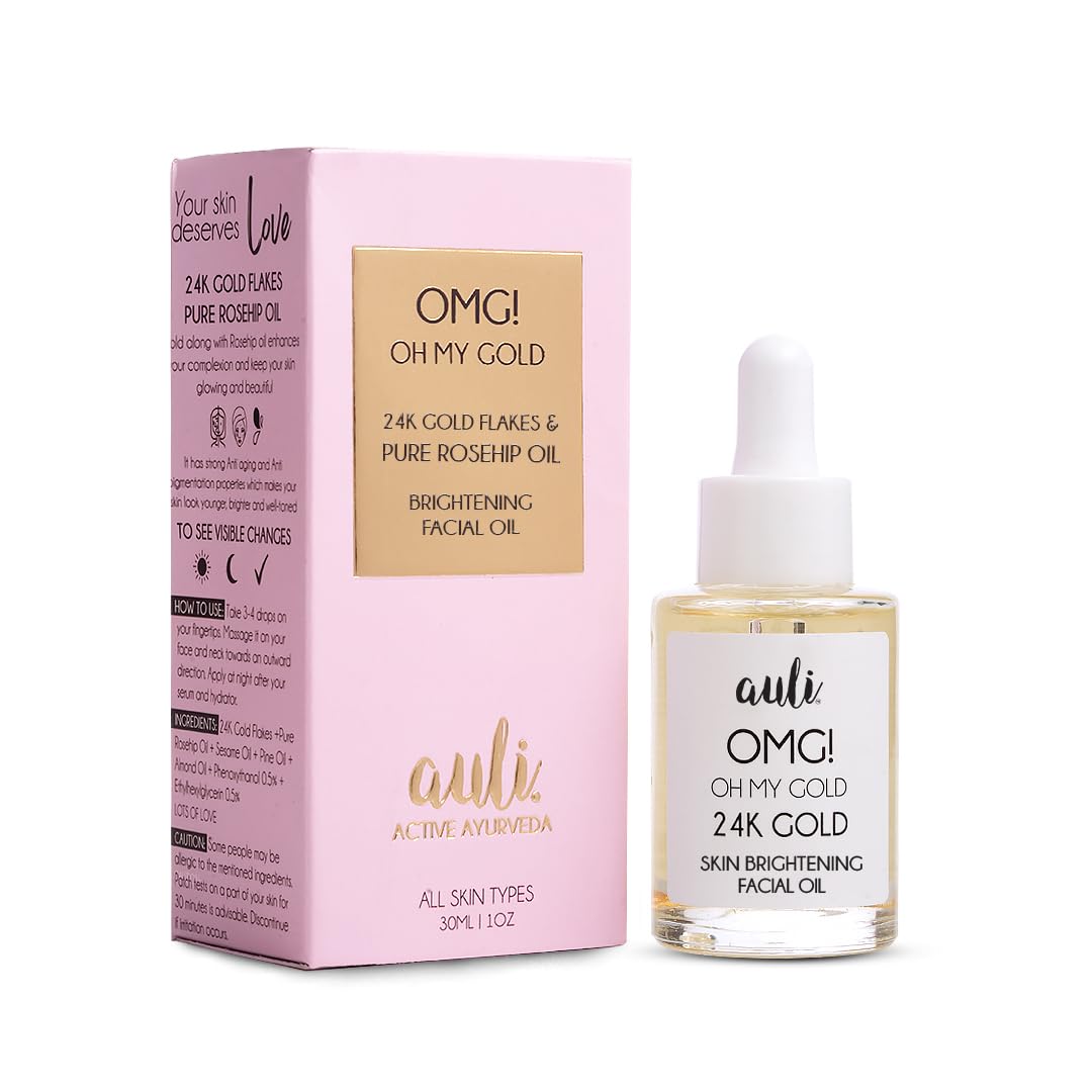 Auli Omg 24k Gold Skin Brightening Facial Oil - 30 ml