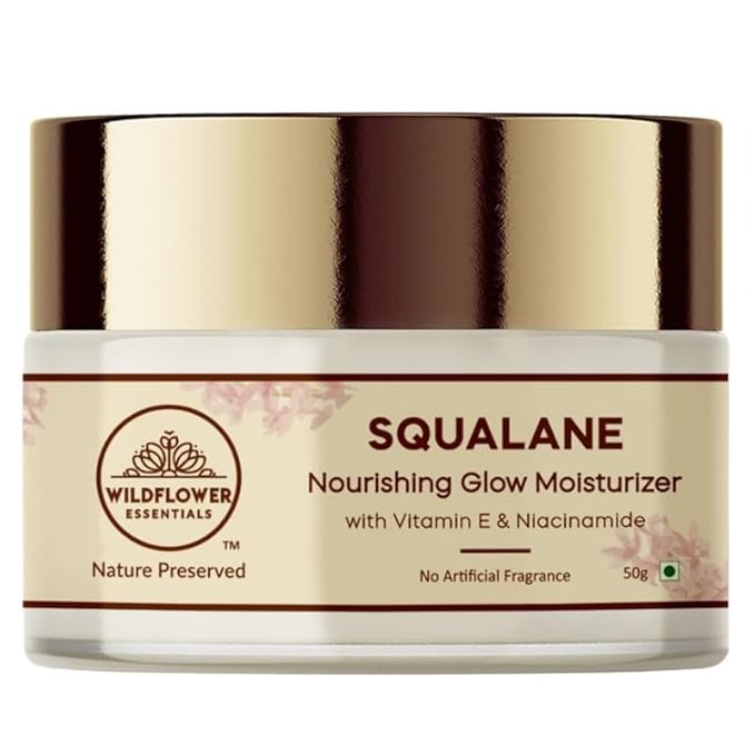 Wildflower Essentials Squalane Niacinamide & Vitamin E Glow Moisturizer - 50 gms