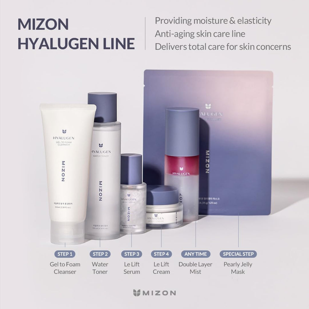 MIZON Hyalugen Double Layer Mist with Hyaluronic Acid and Marine CollagenYouthful Skin Spray Instant Glow Moisturizing Korean Skincare - 100 ml
