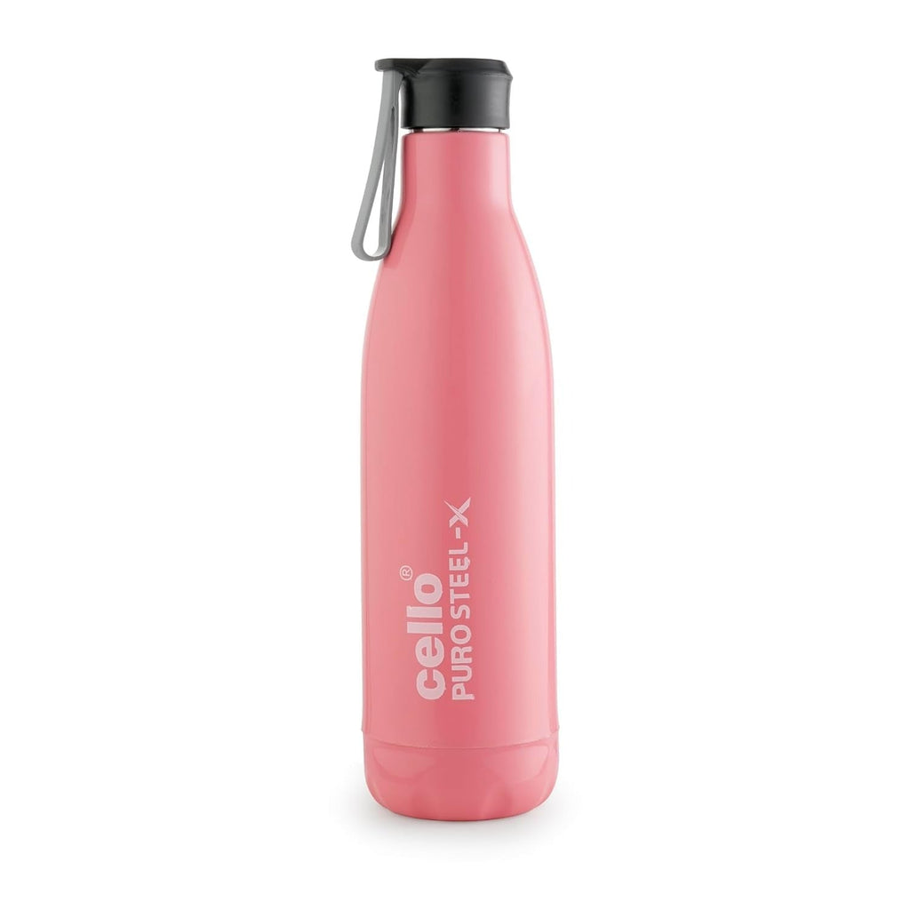 Cello Puro Steel X Neo 900 Insulated Water Bottle 720ml Inner Steel Outer Plastic