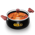 Hawkins Futura 4 Litre Cook n Serve Handi, Hard Anodised Biryani Handi with Glass Lid