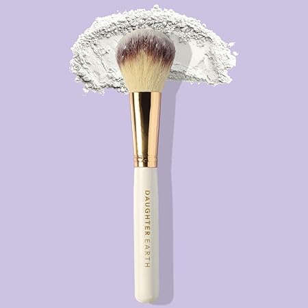 Daughter Earth Snowdust Makeup Setting Powder With Beauty Brush | Matte Finish Suitable for All Skin Tones - 12 Gms