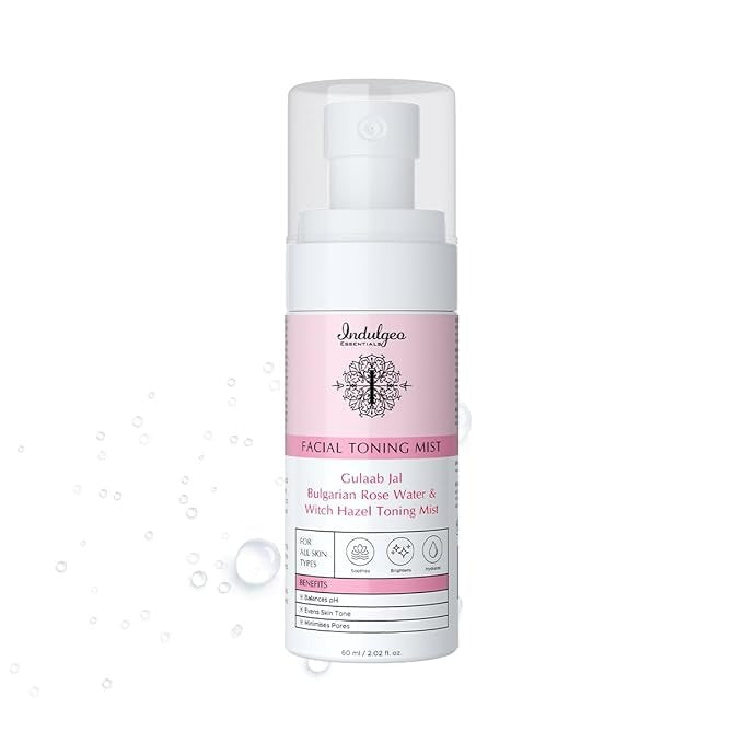 Indulgeo Essentials Gulaab Jal Facial Toning Mist/Toner - 60 ml