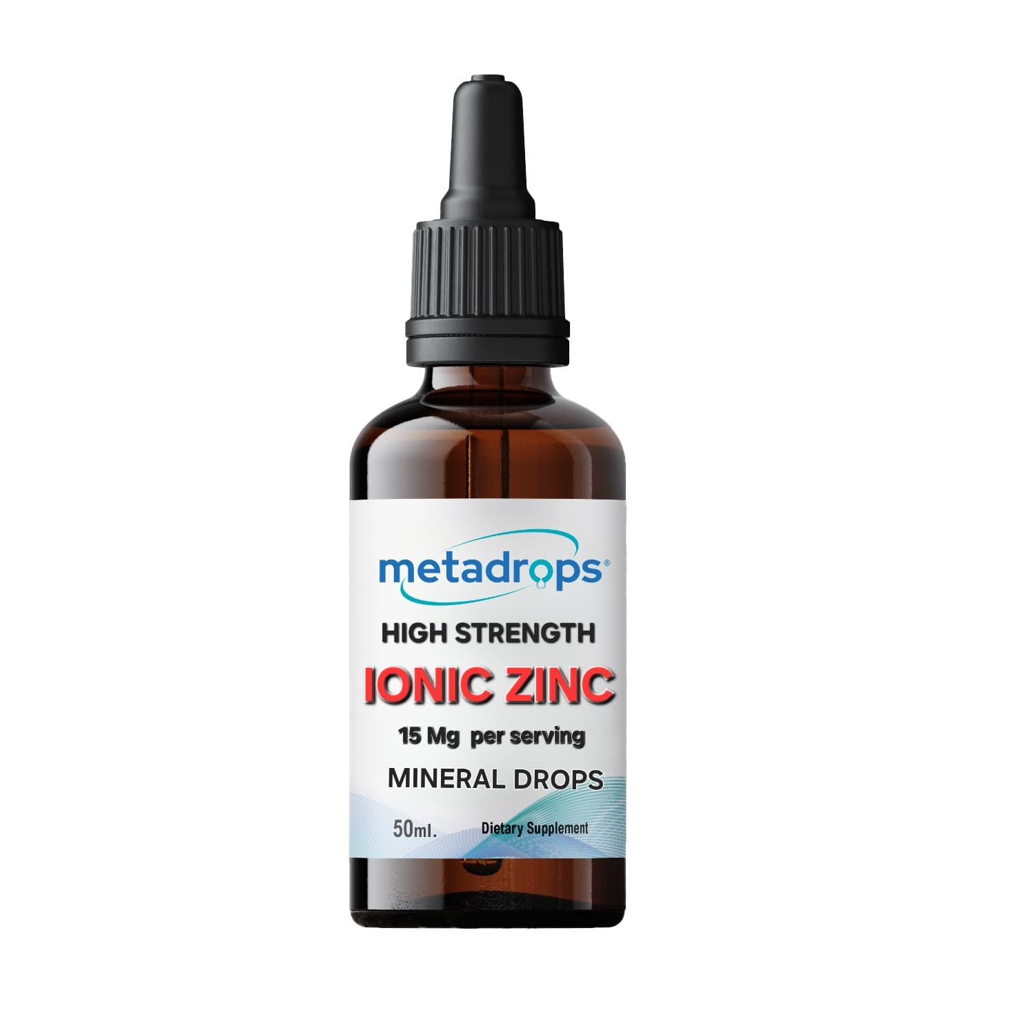 METADROPS Premium Ionic Zinc, 50ml - High Dose, Rapid Absorption for Optimal Health