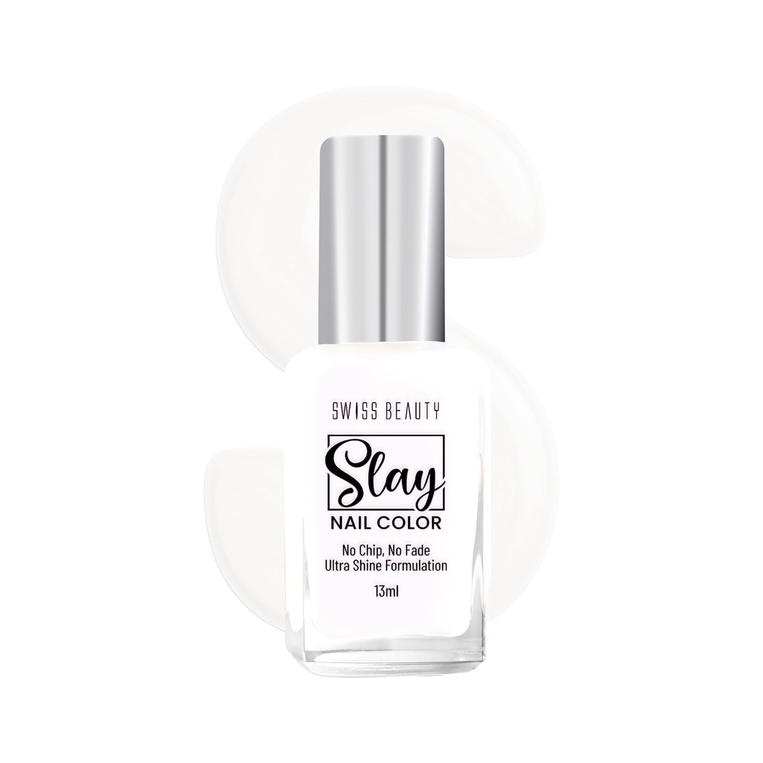 Swiss Beauty Slay Nail Colour â€“ Vibrant, Glossy & Long-Lasting - 13 ML, Top Coat