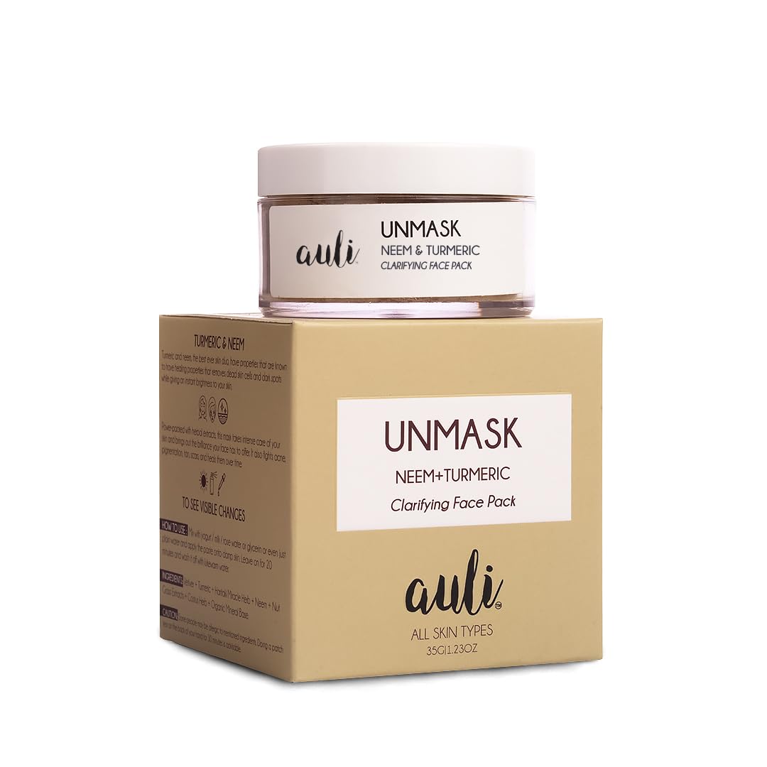 Auli Unmask Neem and Turmeric Clarifying Face Pack - 35 gms