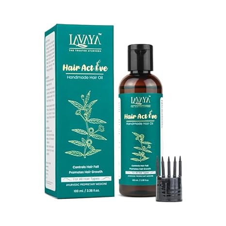 Lavaya Hair Active Oil for Men Women Promotes Hair Growth Reduces Hair Fall - 100 ml