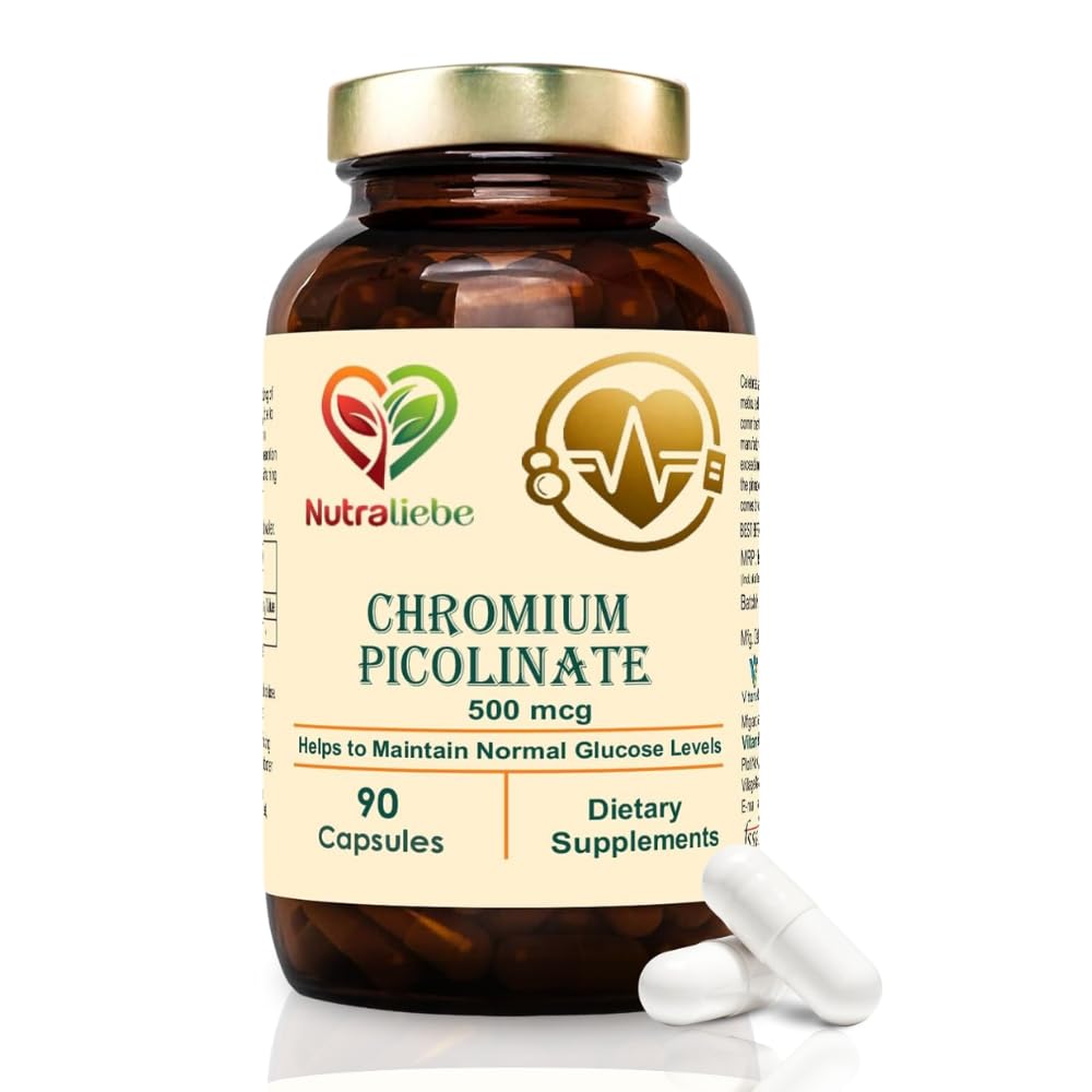 Nutraliebe Chromium Picolinate 400mcg- Optimal Blood Sugar Support, 90 Capsules