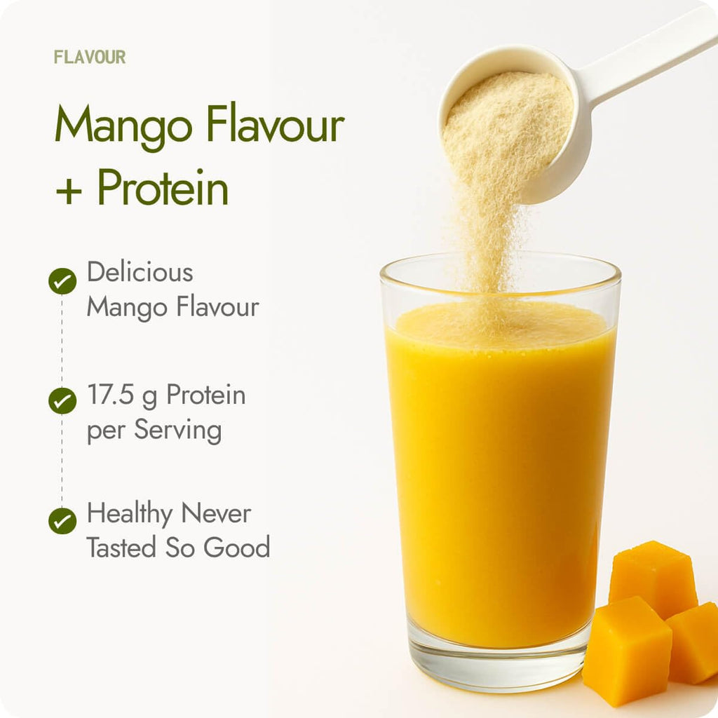 Kapiva Mango Slim Shake 750g | High-Protein Meal Replacement Drink with 7 Ayurvedic Herbs for Weight Control