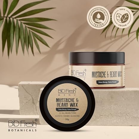 Biofresh Beard & Mustache Wax for Men - 50 gms