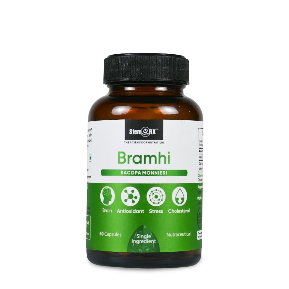 StemRx Biosciences Bramhi - Bacopa Monnieri  - 60 Capsules