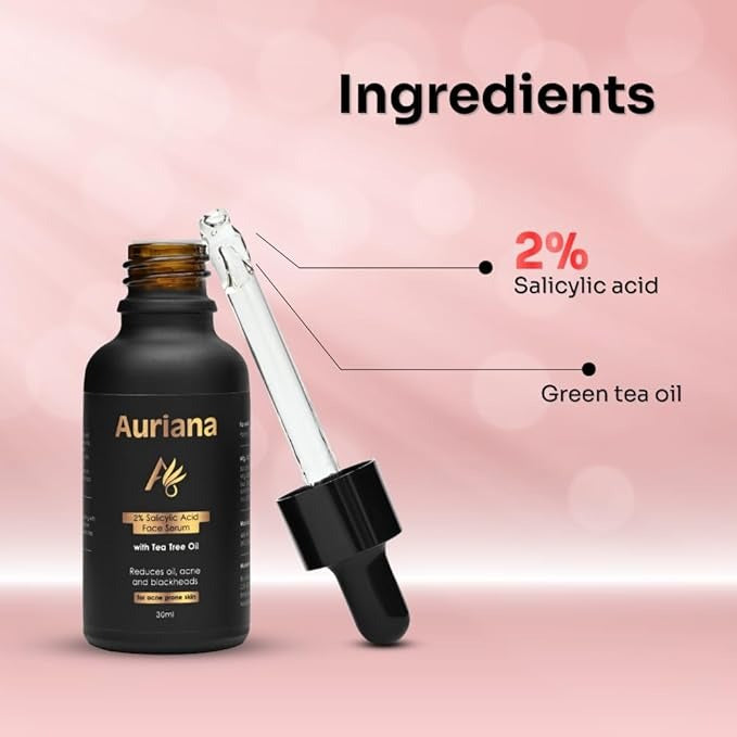 Auriana 2% Salicylic & Tea Tree Face Serum - 30 ml