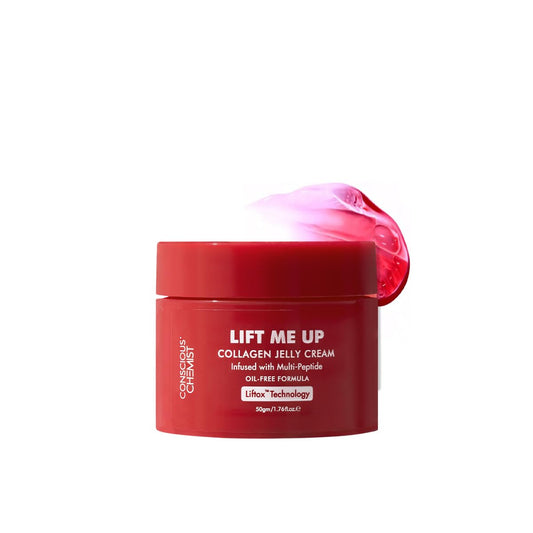 Conscious Chemist® Collagen Jelly Face Cream 50g | Niacinamide & Hydrolyzed Collagen | Powered by 6 peptides & Liftox™ technology | Sagging, Fine lines & Dullness | Anti-Aging Moisturizer | All Skin Types