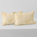 Cloth Fusion Glace Cotton Pillow Cover Set of 2 with Envelope Closure Soft Pillow Amber Elegance