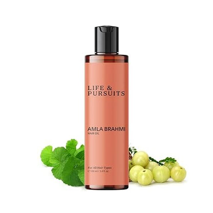 Life & Pursuits Amla Brahmi Hair Oil for Hair & Scalp Health - 100 ml