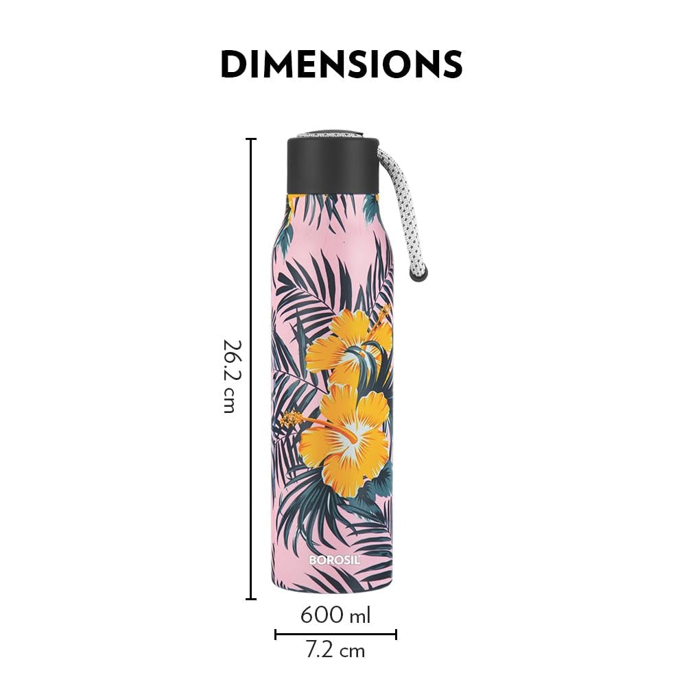 Borosil AquaSoul Tropical Water Bottle