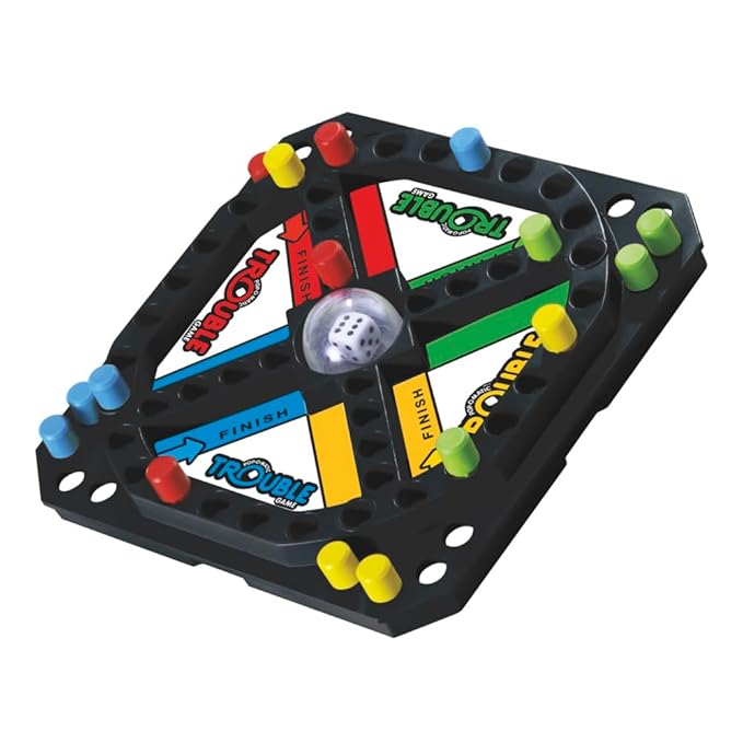 Hasbro Gaming Pop-O-Matic Trouble Grab and Go Game