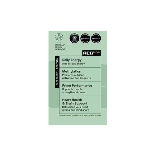 Ace Blend Multivitamin Capsules for Men | Pack of 60 | Methylated Multivitamin with 19 Essential Nutrients | Quatrefolic, MenaQ7 & Vitashine D3 | Supports Energy, Immunity, Focus & Heart Health