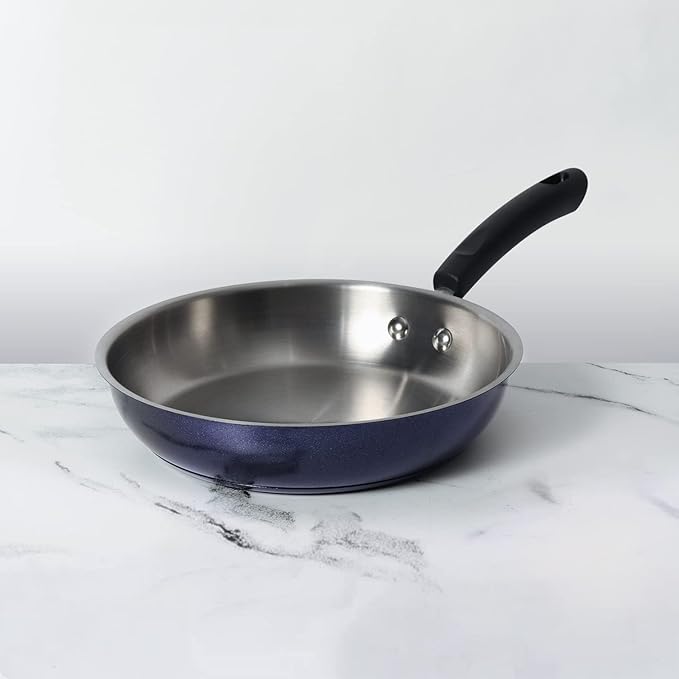 Meyer Centennial Nickel Free Stainless Steel Fry Pan 24cm Blue Diamond