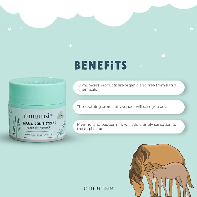 O'mumsie Mama Don't Strees Headache Soother Balm - 50 ml
