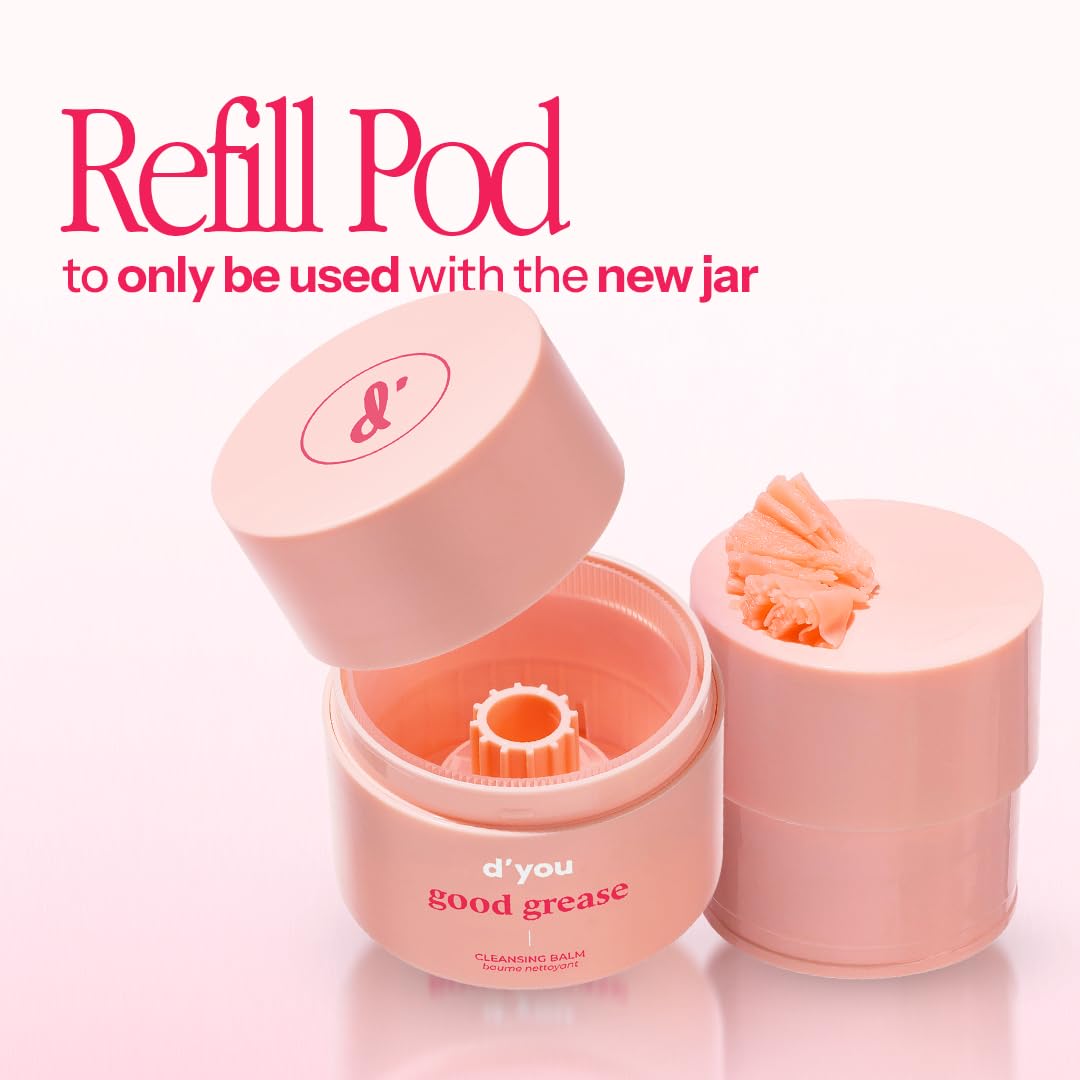 dâ€™you Good Grease Cleansing Balm â€“ Melt-Away Makeup & Sunscreen, Deep Pore Cleanser, 50 ml, Cruelty-Free, Refillable Packaging