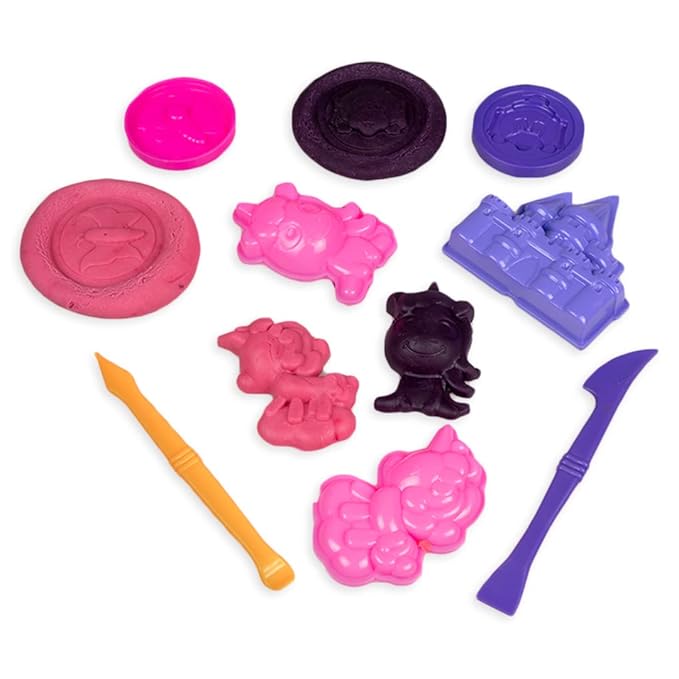Ratnas Unicorn Dough Art Modelling, Shaping and Sculpting Kit for Kids 3+ Years | Non Toxic
