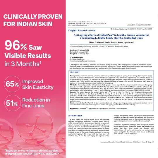 OZiva Vegan Collagen with Biotin & Vitamin C For Brighter & Youthful Skin | Collagen Supplement For Women & Men | Plant Based Powder | Certified Vegan 200g
