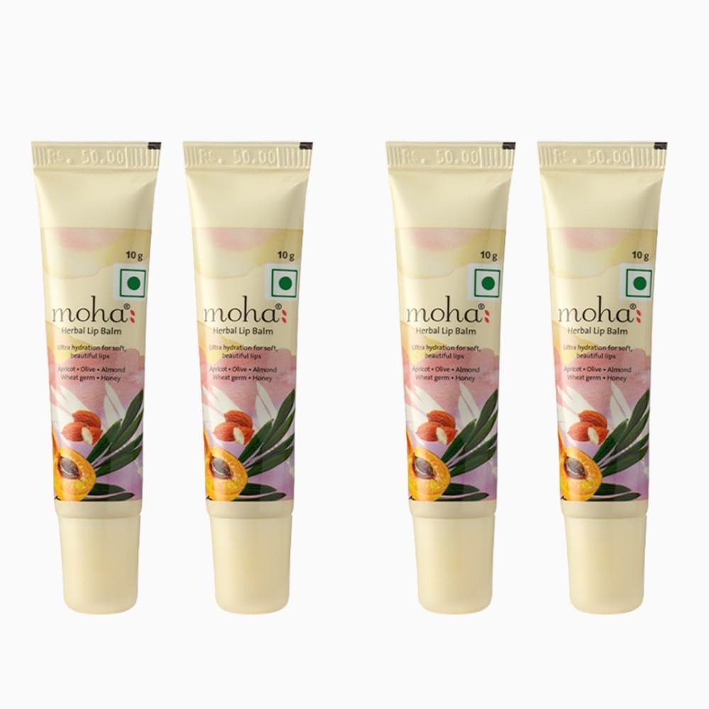 moha: Herbal Lip Balm - 10 gms (Pack of 4)