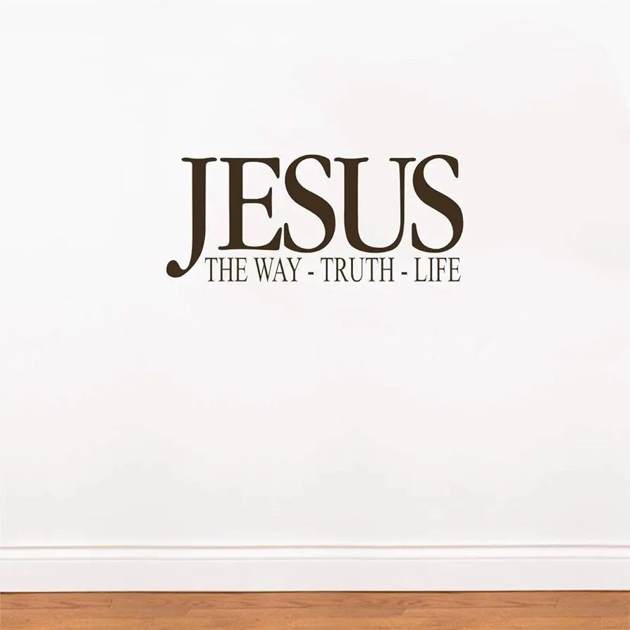 Decal O Decal Jesus-The Way Truth Life Vinyl Wall Stickers Self-Adhesive