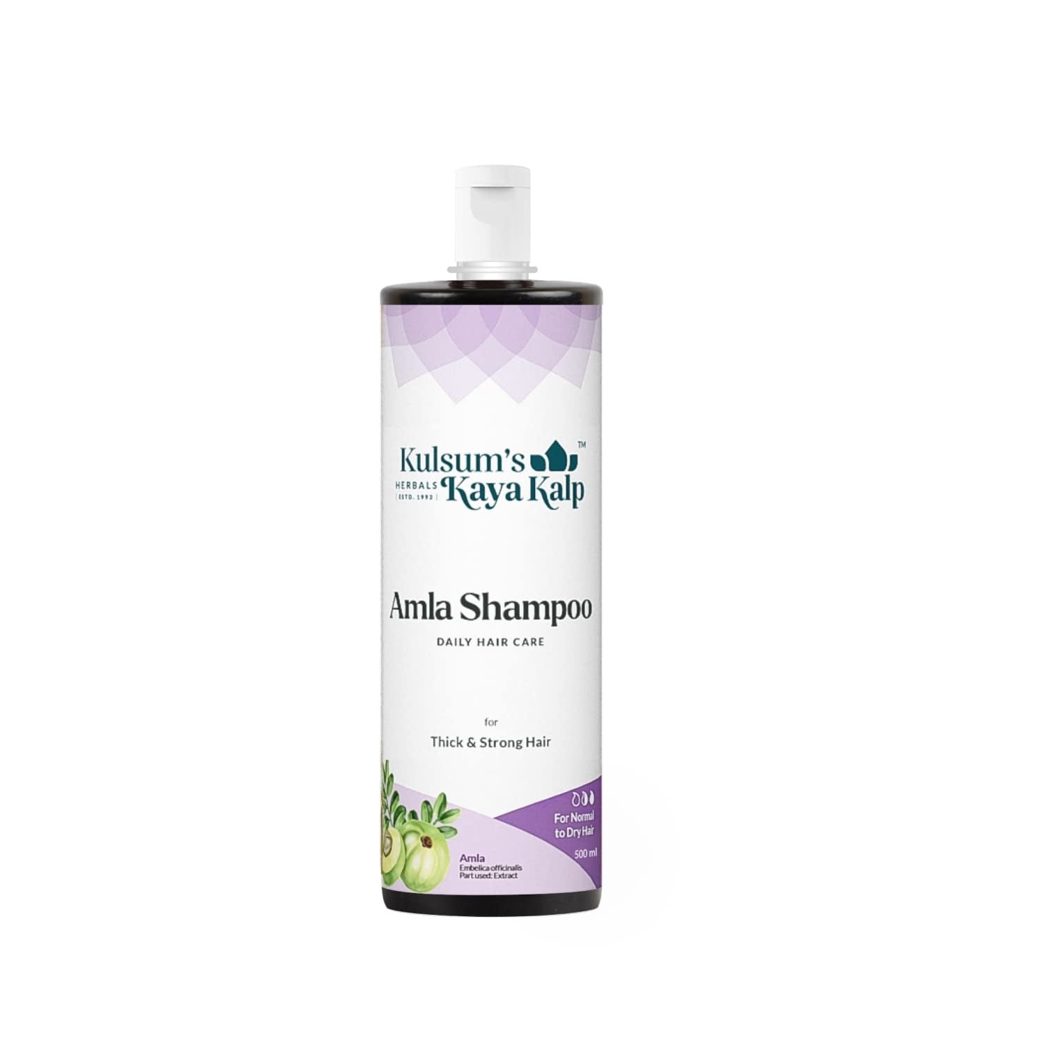 Kulsum's Kaya Kalp Herbals Amla Shampoo For Thick & Strong Hair - 500 ml (Pack of 2)