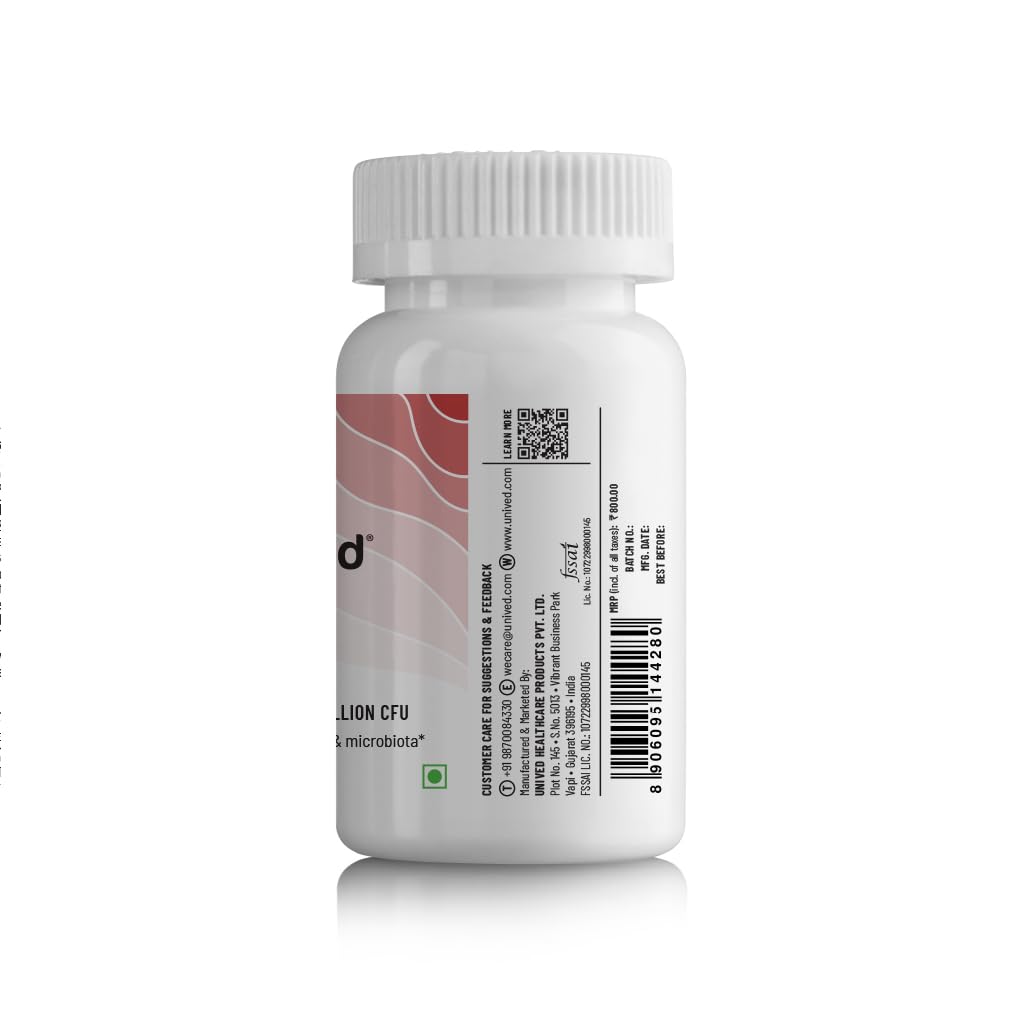 Unived Vaginal Flora | Probiotic Strains that Promote Vaginal PH & Microbiota | To Support & Restore Vaginal Health | 30 Vegan Capsules
