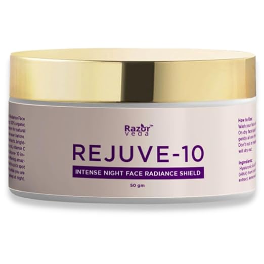 Razor Veda Rejuve-10 Intense Radiance Face Shield Night Cream - 50 gms