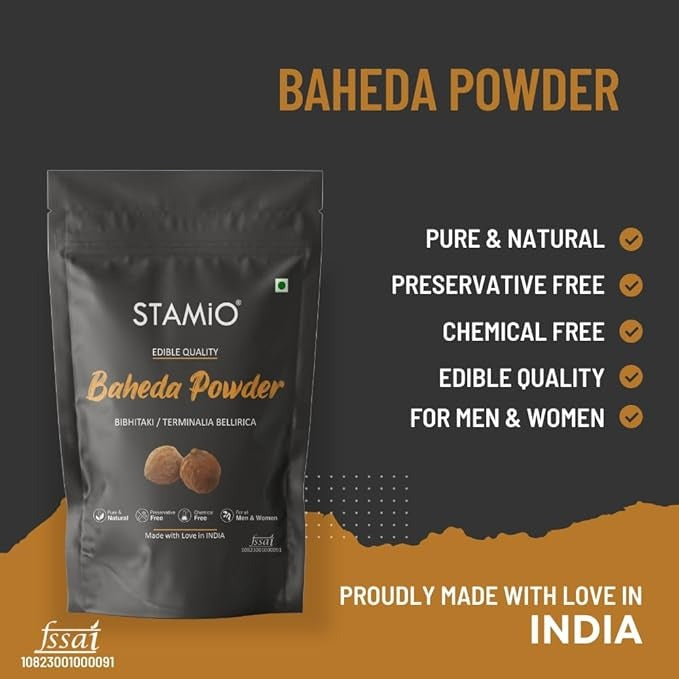 Stamio Baheda Fruit Powder - 250 gms