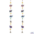 Heart Home Handcrafted Elephant Door Latkan with Bells Rajasthani Traditional Hanging Windchimes Pair