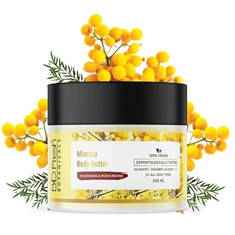 Biofresh Herbals Mimosa Dry Skin Body Butter Cream - 200 ml